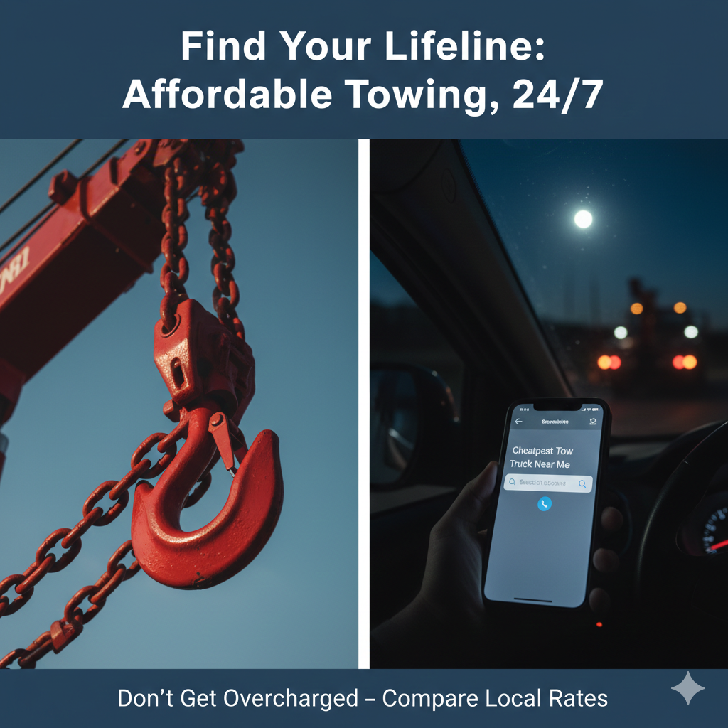 Cheapest Tow Truck Near Me | Low Cost Towing & Roadside (2026)